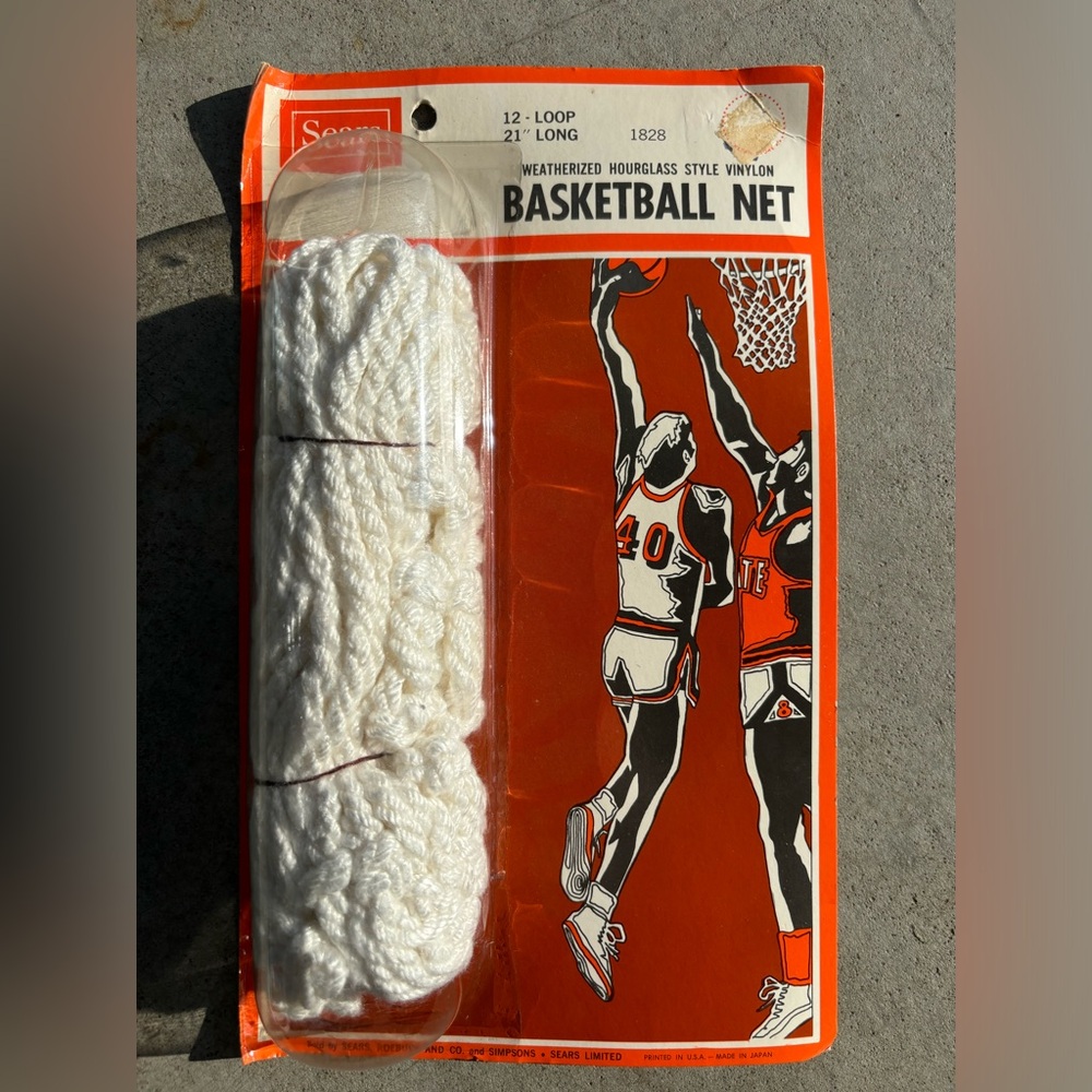 Vintage basketball net new in package